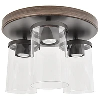 FLUSH MOUNT LIGHT LUMIÈRE ENCASTRÉE 12" Farmhouse 3-Light FLUSH MOUNT LIGHT LUMIÈRE
