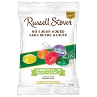 Russell Stover No Sugar Added Assorted Fruit Hard Candy, 150-Gram Bag, 150 g