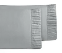 Swift Home Ensemble de draps en microfibre 4 pièces avec ourlet pliss
