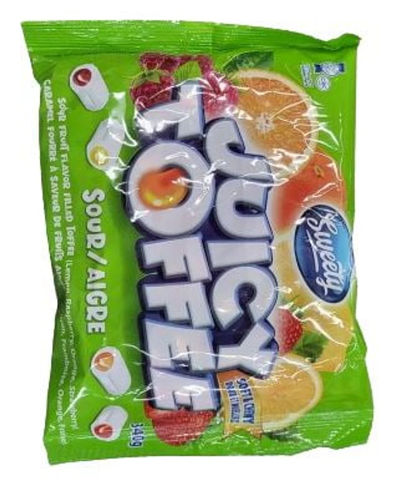 Sweety Toffees Cream Filled Sour 25pk 340g, Toffees Cream Filled Sour 25pk