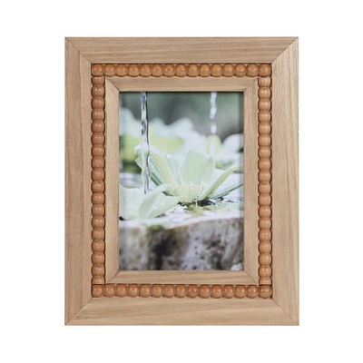 hometrends Sorel Picture Frame, Beaded Natural Finish