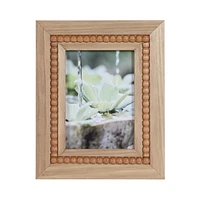 hometrends Sorel Picture Frame, Beaded Natural Finish