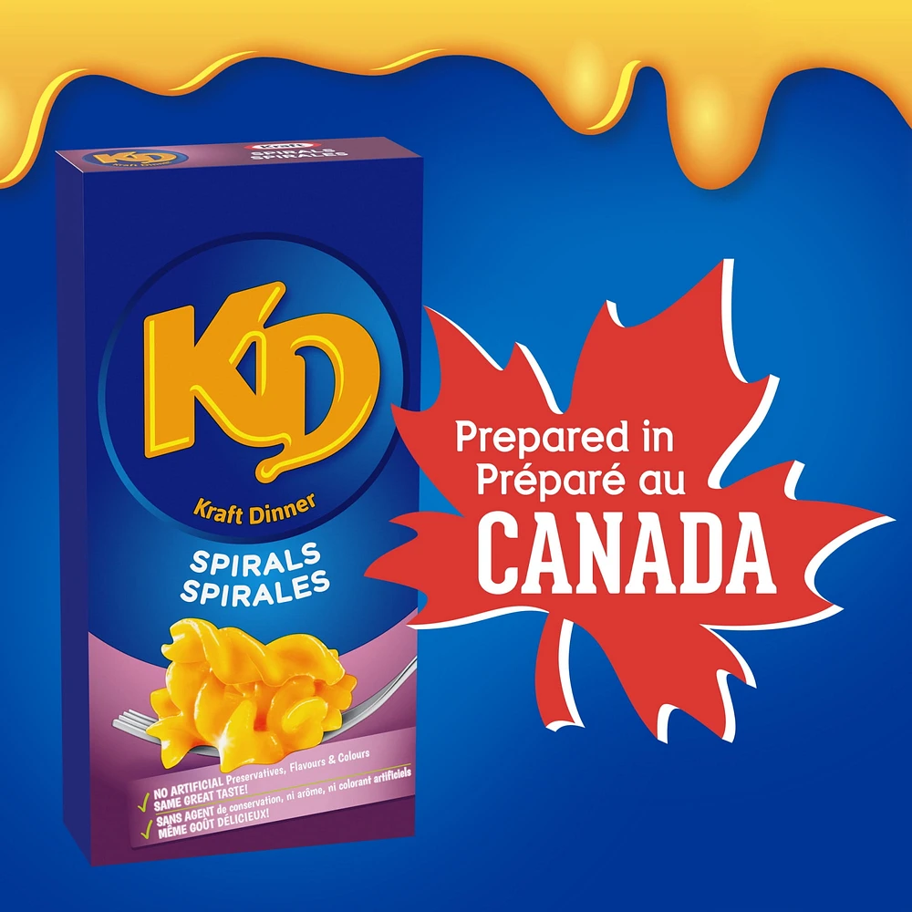 Kraft Dinner Macaroni & Cheese Spirals, 175g