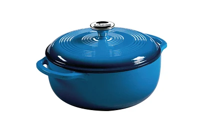 Lodge Enamel Dutch Oven, Blue - 4.5 quart.
