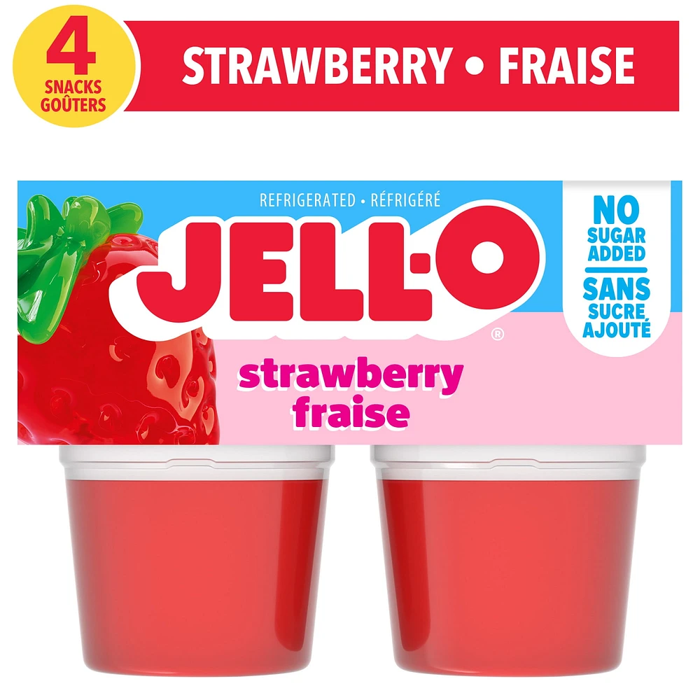 Goûters À La Gelée Réfrigérés Fraise, 4 Coupes 4 Coupes x 89g