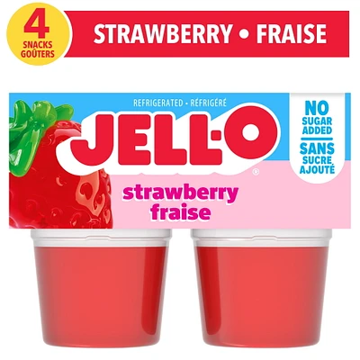 Goûters À La Gelée Réfrigérés Fraise, 4 Coupes 4 Coupes x 89g