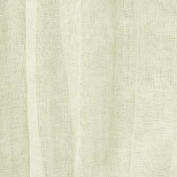 Loft Living Peoria Sheer Dual Header Single Curtain Panel 52 x 63 in Cream