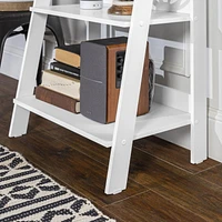 Manor Park 4 Shelf Simple Modern Wood Ladder Bookcase