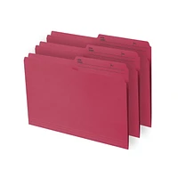 Continental Letter size File Folders. Red colour, 12 count