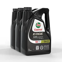 Huile Castrol EDGE 10W30 entièrement synthétique, 3 bidons de 5 L