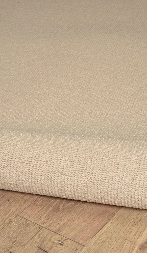Tapis d'appoint Athena naturel et marron de 4 pi x 6 pi