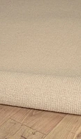 Tapis d'appoint Athena naturel et marron de 4 pi x 6 pi