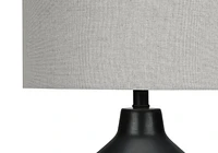 Monarch Specialties  Luminaire, 24"h, Lampe De Table, Béton Noir, Une Nuance De Gris, Contemporain