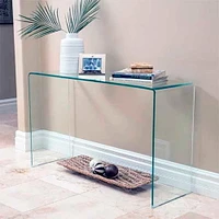 TABLE CONSOLE MOYENNE EN VERRE DE LA COLLECTION HEAVENLY