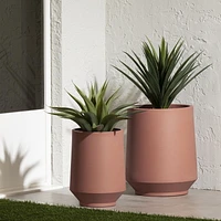 Dalya Set of 2 Planters Greige