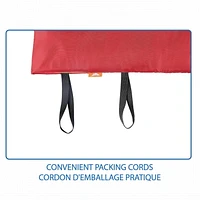 Sac de couchage rectangulaire Ozark Trail 10C, 183cm(L) x76.2cm" (L), note température +50℉/+10℃, extérieur en polyester, Rouge 183cm(L) x76.2cm" (L)