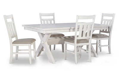 Padilla 5-Piece Dining Set, White