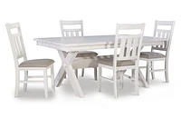 Padilla 5-Piece Dining Set, White