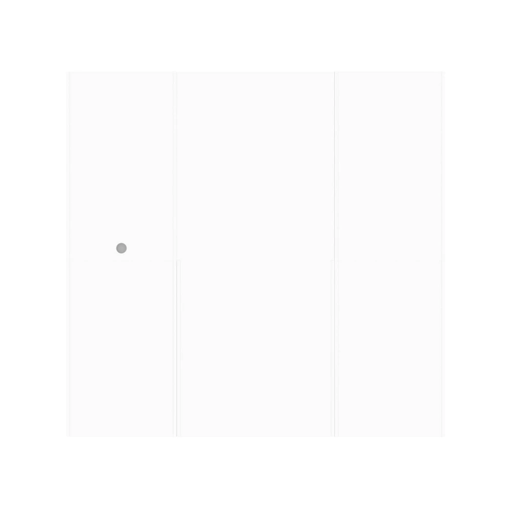 Bestar Versatile 86W Closet Organization System with Drawers in white