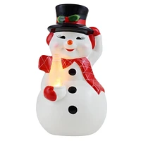 Figurine de bonhomme de neige nostalgique Mr. Christmas de 9 po
