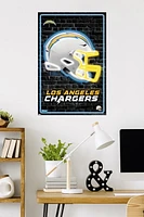 NFL Los Angeles Chargers - Neon Helmet 23 Wall Poster, 22.375" x 34"