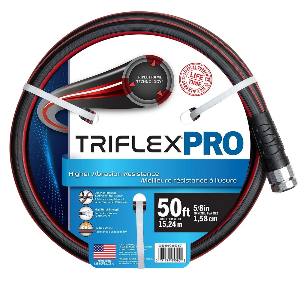 Tuyau d'arrosage anti-pliage Triflex Pro (1,58 cm diamètre) Tuyau
