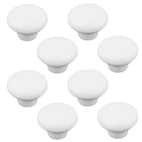 Era Céramique Paquet de 8 Bouton Blanc 1.18 x 1.18 x 1.14 po.