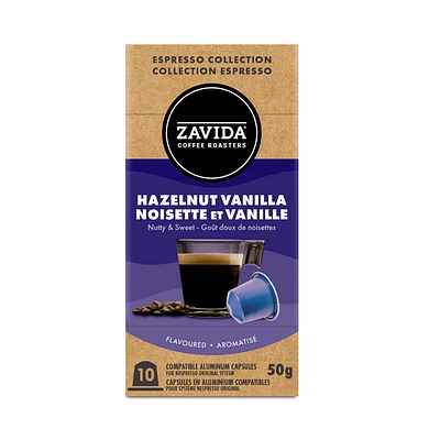 Zavida Chocolate Truffle 10ct Espresso Pods, E-ZAVIDA HZLNTVANESP