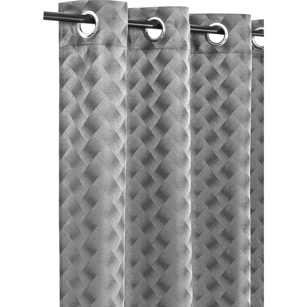 Safdie & Co. Rideau 84L Tissé Jacquard Brayden Gris