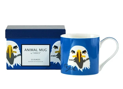 Tasses d'animaux aigle avec boîte-cadeau, ensemble de 4