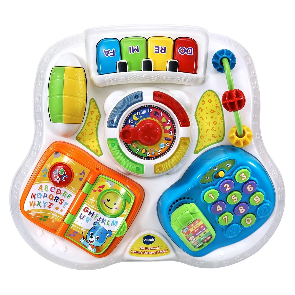 VTech Sit-to-Stand Learn & Discover Table - Walmart Exclusive - English Version, 6-36 months