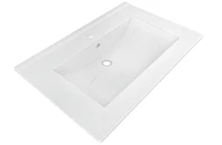 24 po. Ensemble de dessus en céramique W 1 trou de couleur blanche AI-24672