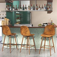 Ensemble de 2 tabourets de bar pivotants contemporains Homy Casa - Tabourets de bar ergonomiques rembourrés pour îlot de cuisine et salle à manger