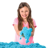 Kinetic Sand, Sandbox Playset with 1lb of Blue Kinetic Sand and 3 Molds, for Ages 3 and Up