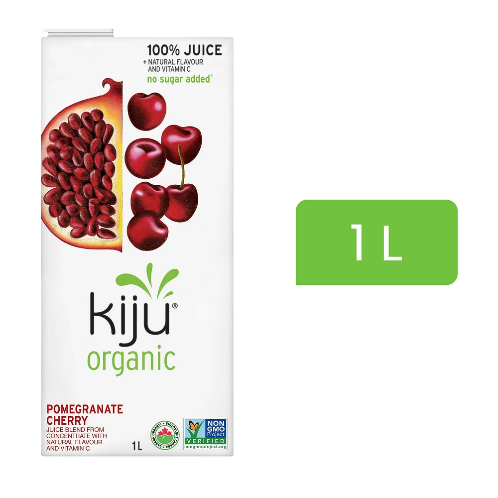 Kiju Organic Pomegranate Cherry Fruit Juice Blend, 1 L