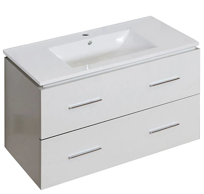 Imaginations Américaines 35,5 pouces W Vanity Set Blanc