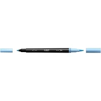 BIC Intensity Dual-Tip Colouring Felt Pens, (0.7 mm) Fine Tip and Flexible Brush in Assorted Pastel Tones, 6 Count, 6 Count