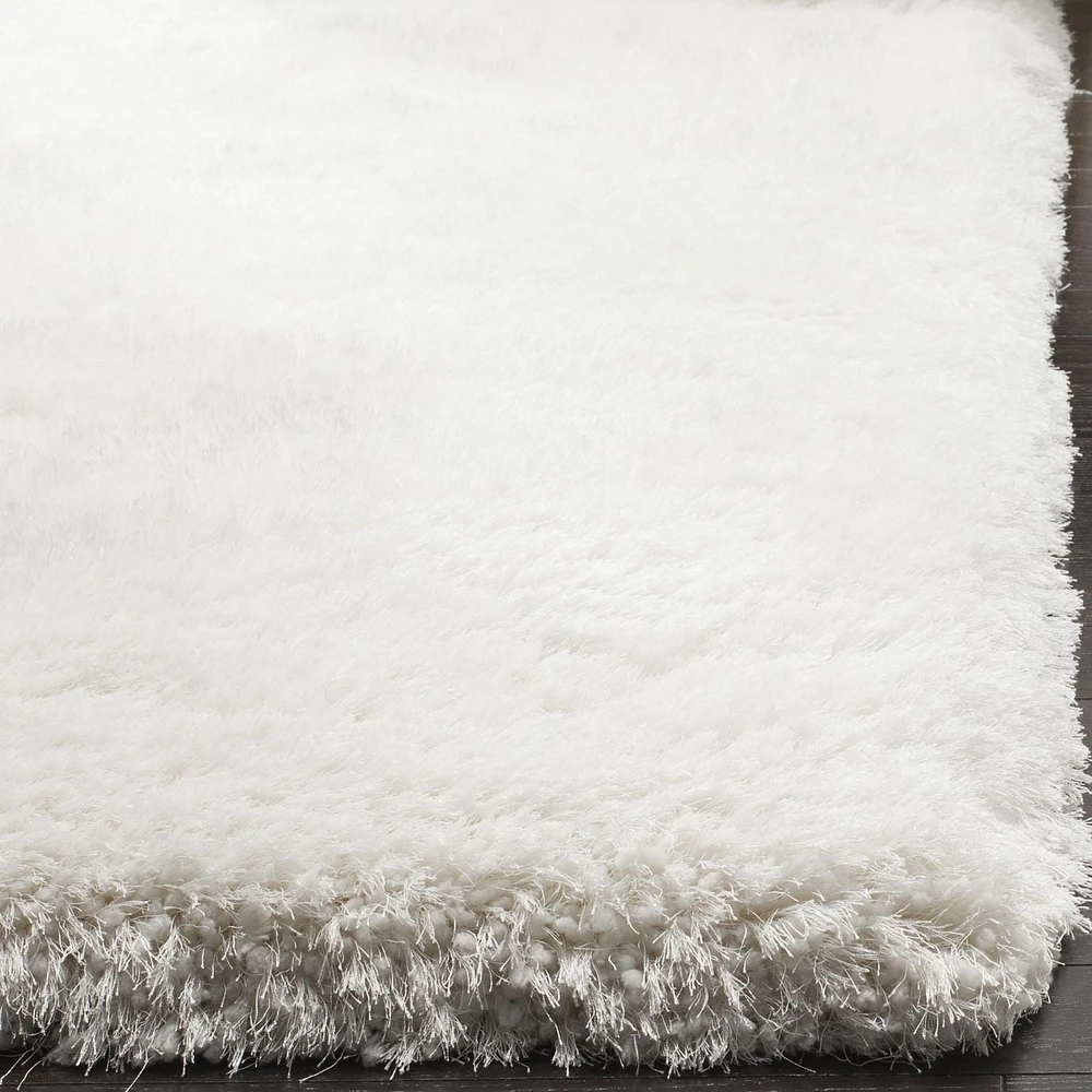 Safavieh Luxe Paxton Solid Plush Shag Area Rug, Red, 2'3" X 8' Runner
