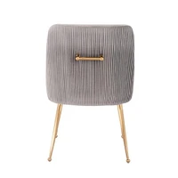 Henry III Dining Chair Set of 2 – Elegant Velvet Dining Accent Chairs with Comfortable Upholstery, Gold Legs, and Stylish Handle Detail on the Back, Perfect for Modern Dining Spaces