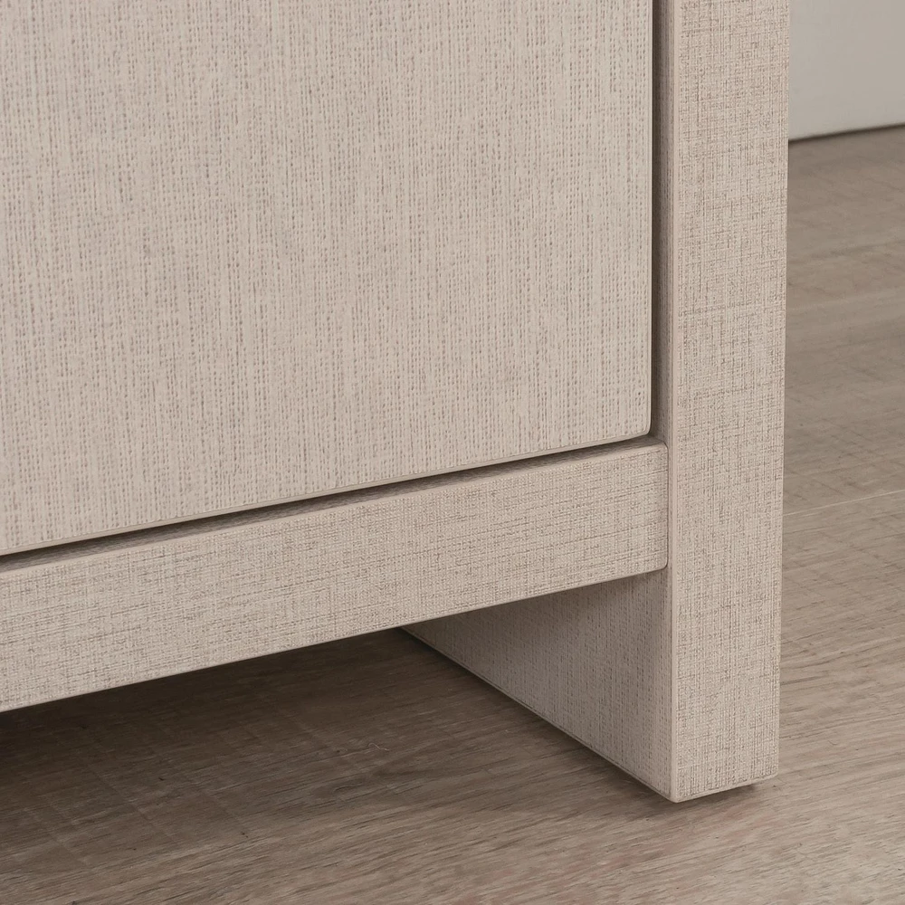 Sauder La Collection Grand Coast Crédence, Finition Dove Linen, 433603