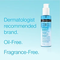 Gel nettoyant hydratant Neutrogena® Hydro Boost - Acide hyaluronique - Démaquillant et nettoyant pour le visage - Sans parfum
