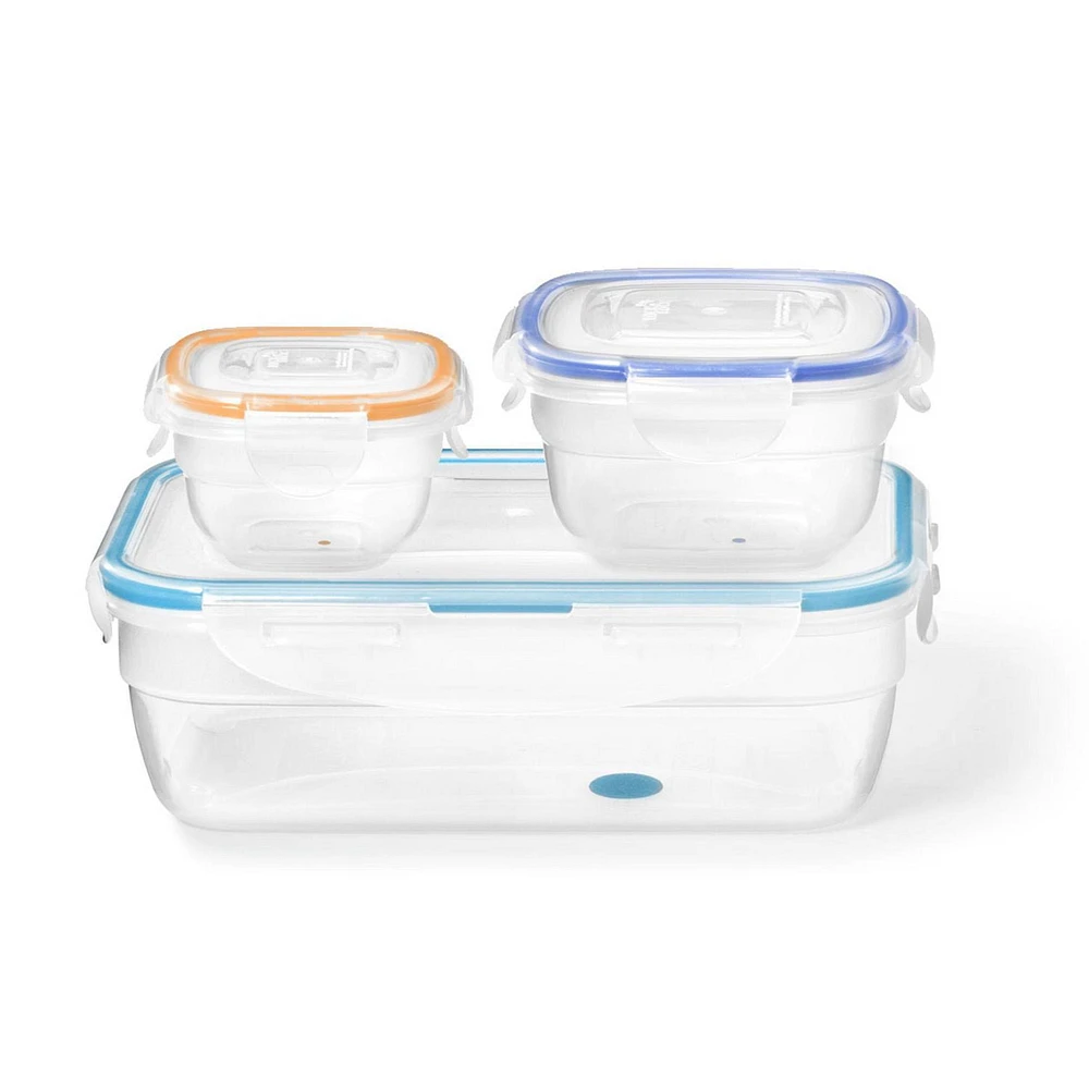 Starfrit LocknLock Easy Match 6-Piece Lunch Set, Nestable and stackable