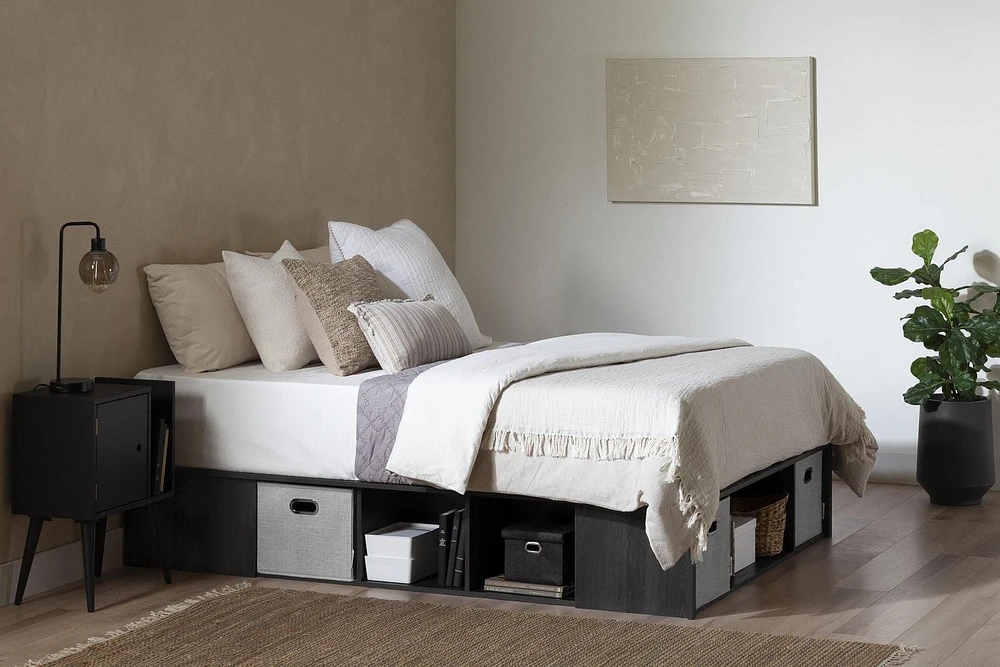 Lit plateforme avec paniers de la collection Flexible South Shore