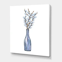 Designart Bouquet de brindilles de saule pourpre II Art mural sur toile