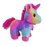 WAY TO CELEBRATE la peluche licorne arc-en-ciel, 7,5 pouces