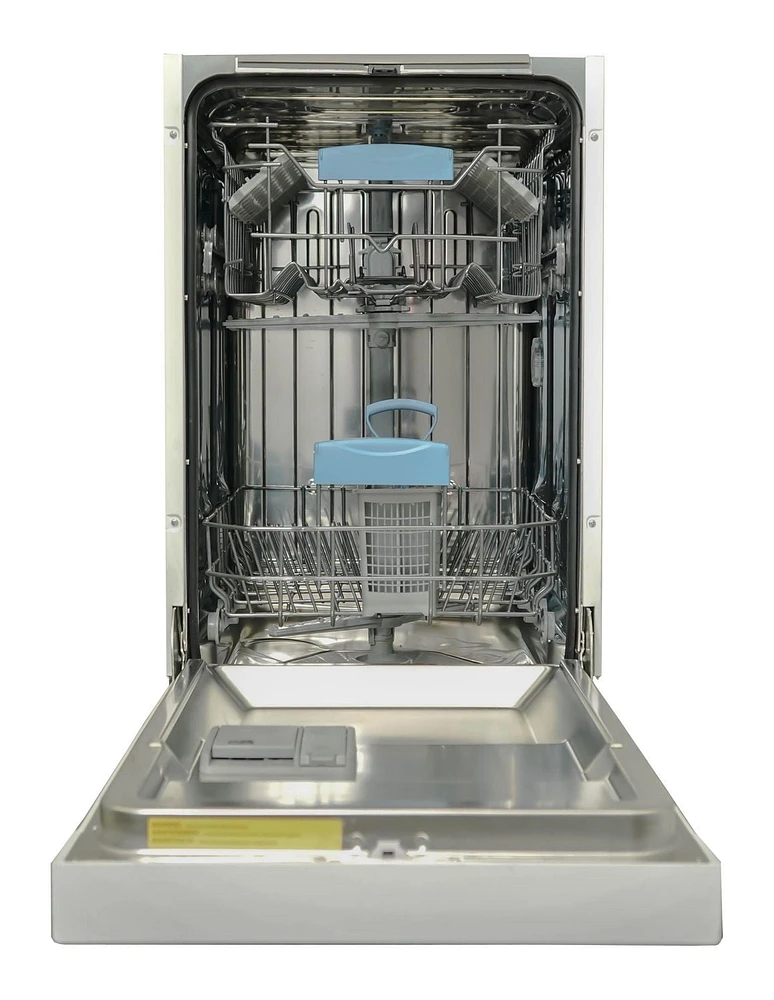 Danby DDW18D1EW Lave-vaisselle encastré de 18 po de largeur en Blanc