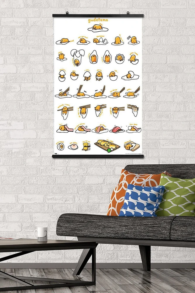 Gudetama - Grid Wall Poster, 14.725" x 22.375"
