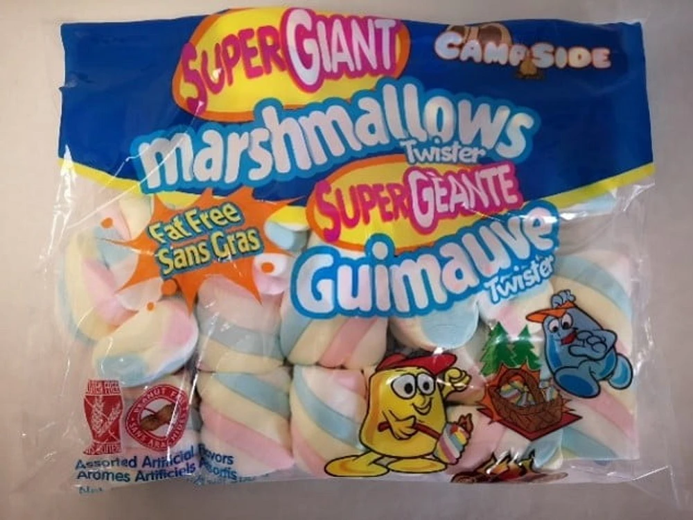 Campside Giant Rainbow Twisties Marshmallows, 700Gr
