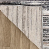 Tapis d'interieur Rug Branch Atlas Lines, bleu gris, abstrait - Salon, chambre, salle a manger et cuisine