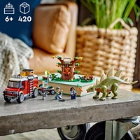LEGO Jurassic World Les missions des dinosaures : La découverte du stégosaure 76965 Ensemble de construction (420 pièces)